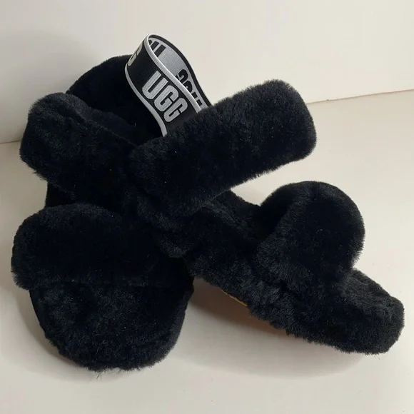 Ugg fuzzy yeah, fluff slippers size 10 - Picture 2 of 7